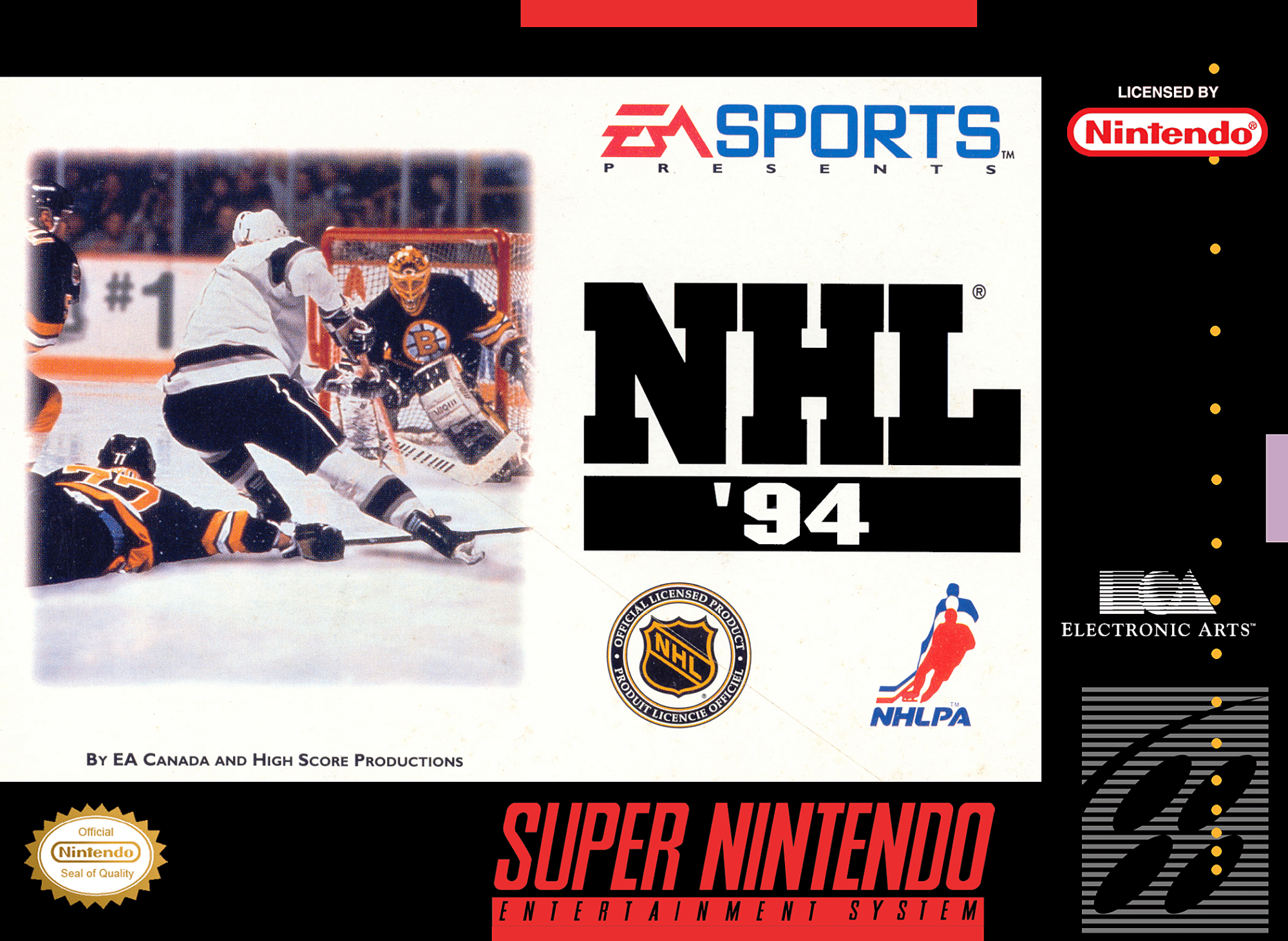 NHL 94 box art for Super Nintendo